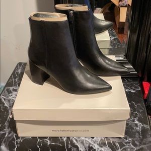 Marc Fisher Retire Leather Booties